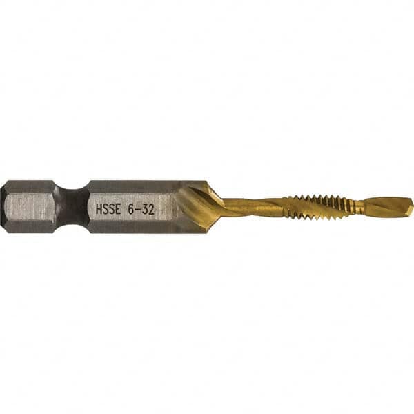 Greenlee - Combination Drill & Tap Sets Minimum Thread Size (Inch): #6-32 Maximum Thread Size (mm): M3.5x0.60 - Industrial Tool & Supply