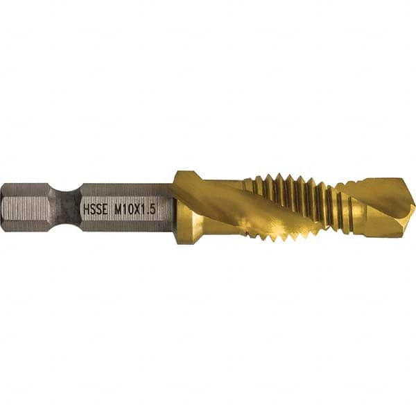 Greenlee - Combination Drill & Tap Sets Minimum Thread Size (mm): M10x1.50 Maximum Thread Size (mm): M10x1.50 - Industrial Tool & Supply