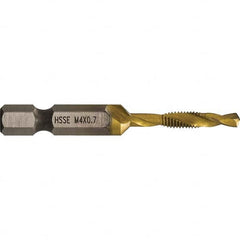 Greenlee - Combination Drill & Tap Sets Minimum Thread Size (mm): M4x0.70 Maximum Thread Size (mm): M4x0.70 - Industrial Tool & Supply