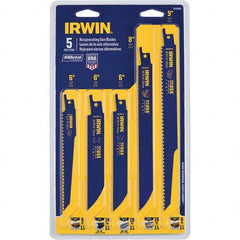 Irwin - Reciprocating Saw Blade Sets Blade Material: Bi-Metal Minimum Blade Length (Inch): 6 - Industrial Tool & Supply