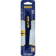 Irwin - Reciprocating Saw Blades Blade Material: Bi-Metal Blade Length (Inch): 6 - Industrial Tool & Supply