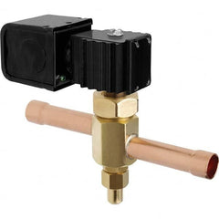 Parker - 1/2" Port Brass Solenoid Solenoid Valve - Industrial Tool & Supply