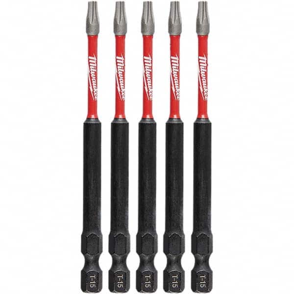 Milwaukee Tool - Power & Impact Screwdriver Bits & Holders Bit Type: Torx Torx Size: T15 - Industrial Tool & Supply