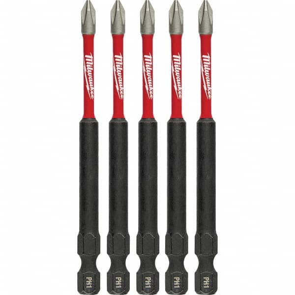 Milwaukee Tool - 1/4" Hex #1 Phillips Impact Ready Bit - Industrial Tool & Supply