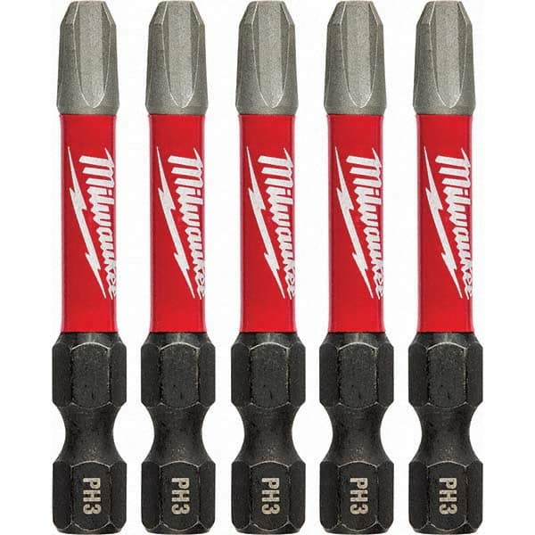 Milwaukee Tool - 1/4" Hex #3 Phillips Impact Ready Bit - Industrial Tool & Supply