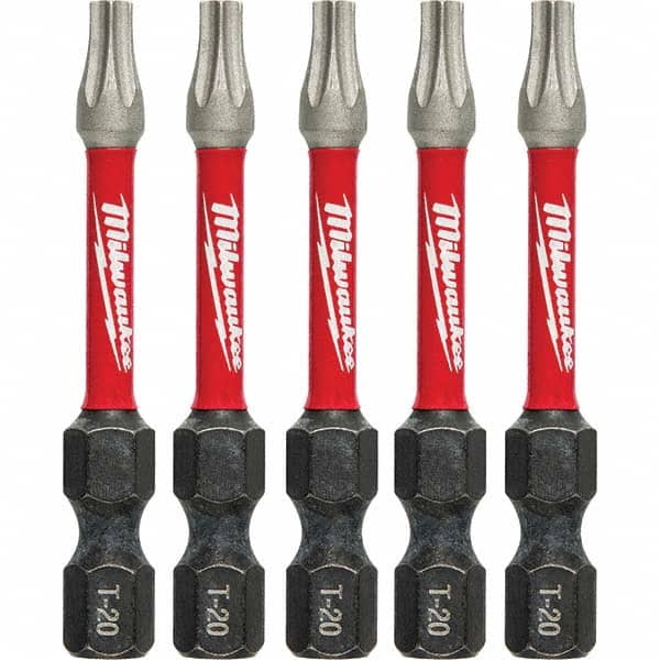 Milwaukee Tool - 1/4" Hex T20 Torx Impact Ready Bit - Industrial Tool & Supply