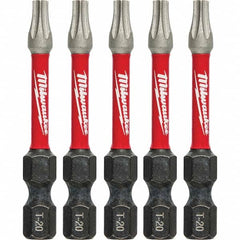 Milwaukee Tool - 1/4" Hex T20 Torx Impact Ready Bit - Industrial Tool & Supply