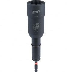 Milwaukee Tool - 7/16" Hex 1/2" Lineman's Utility Socket for Standard Hex/Socket Screws - Industrial Tool & Supply