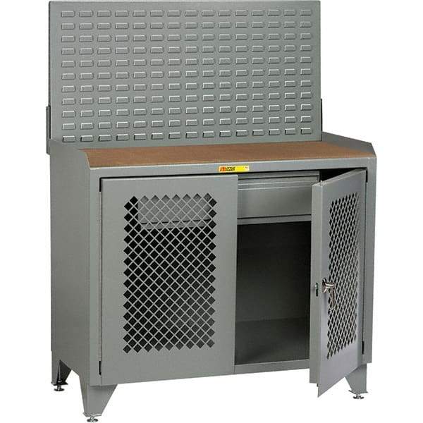 Little Giant - Stationary Workstations Type: Security Workstation Width (Inch): 36 - Industrial Tool & Supply