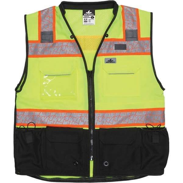 MCR Safety - High Visibility Vests Vest Style: Surveyor's Vest Type: Hi Visibility - Industrial Tool & Supply