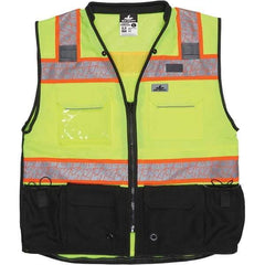 MCR Safety - High Visibility Vests Vest Style: Surveyor's Vest Type: Hi Visibility - Industrial Tool & Supply