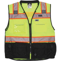 MCR Safety - High Visibility Vests Vest Style: Surveyor's Vest Type: Hi Visibility - Industrial Tool & Supply