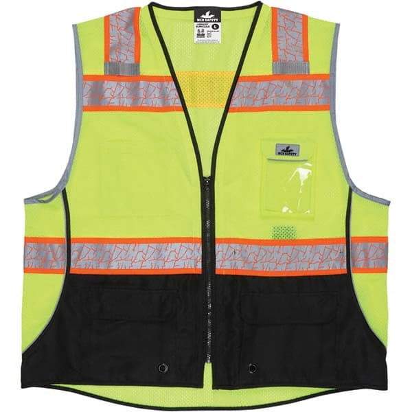 MCR Safety - High Visibility Vests Vest Style: Surveyor's Vest Type: Hi Visibility - Industrial Tool & Supply