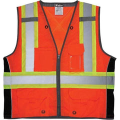 MCR Safety - High Visibility Vests Vest Style: Surveyor's Vest Type: Hi Visibility - Industrial Tool & Supply