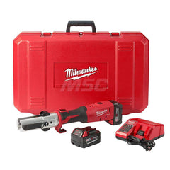 Benders, Crimpers & Pressers; Type: Press Tool; Minimum Pipe Capacity: 0.500; Maximum Pipe Capacity (Inch): 4; Includes: Hard Carrying Case; (1) M18 Force Logic Long Throw Press Tool; (1) M18 & M12 Multi-Voltage Charger (48-59-1812); (2) M18 REDLITHIUM XC