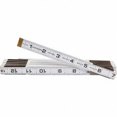 Keson - Folding Rules Overall Length (Feet): 6.00 Graduation (Inch): 1/16 - Industrial Tool & Supply