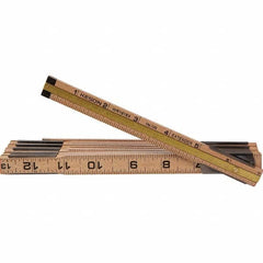 Keson - Folding Rules Overall Length (Feet): 6.00 Graduation (Inch): 1/16 - Industrial Tool & Supply