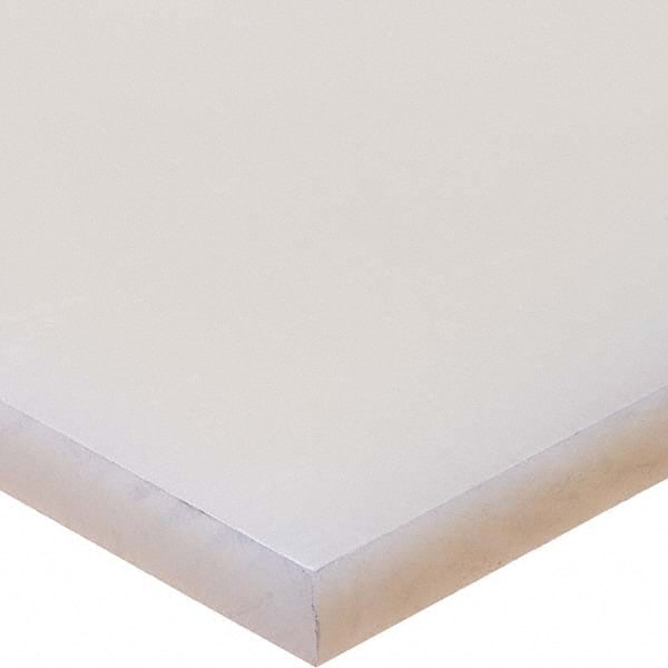 USA Sealing - 2' x 12" x 1-1/2" Semi-Clear White Polypropylene Sheet - Industrial Tool & Supply