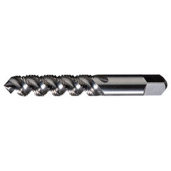 M5x0.8 3 Flute D4 HSS High Helix Plug Chamfer General Purpose High-Spiral Tap- Bright - Exact Industrial Supply