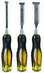 STANLEY® FATMAX® 3 Piece Short Blade Wood Chisel Set - Industrial Tool & Supply