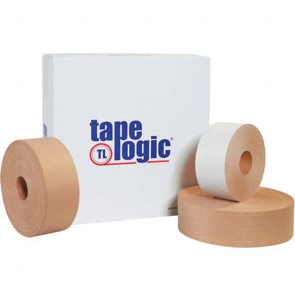 Tape Logic - Pack of (10) 450' Rolls 3" White Water Activated Adhesive Packaging Tape - Industrial Tool & Supply