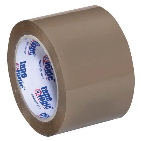 Tape Logic - Pack of (6) 55 Yd Rolls 3" Tan Acrylic Adhesive Packaging Tape - Industrial Tool & Supply