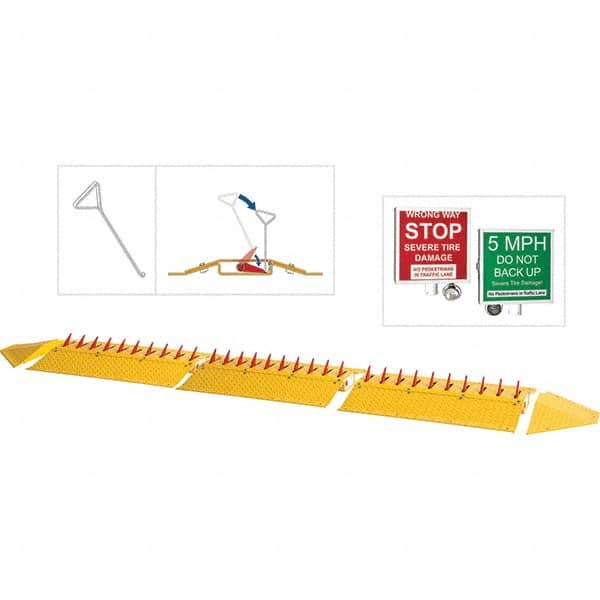 TAPCO - Speed Bumps, Parking Curbs & Accessories Type: Traffic Spikes Length (Inch): 31 - Industrial Tool & Supply