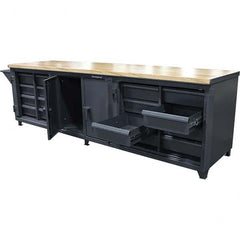 Strong Hold - Stationary Workstations Type: Workbench Cabinet Load Capacity (Lb.): 6,000 - Industrial Tool & Supply