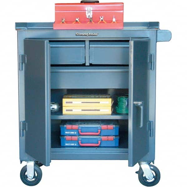 Strong Hold - Tool Storage Carts Type: Tool Cart Number of Drawers: 3 - Industrial Tool & Supply