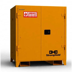 Strong Hold - Safety Cabinets Hazardous Chemical Type: Flammable and Combustible Liquids Color: Yellow - Industrial Tool & Supply