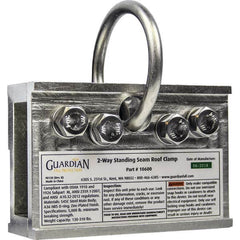 Guardian Fall Protection - Anchors, Grips & Straps Type: Standing Seam Roof Clamp Temporary or Permanent: Temporary - Industrial Tool & Supply