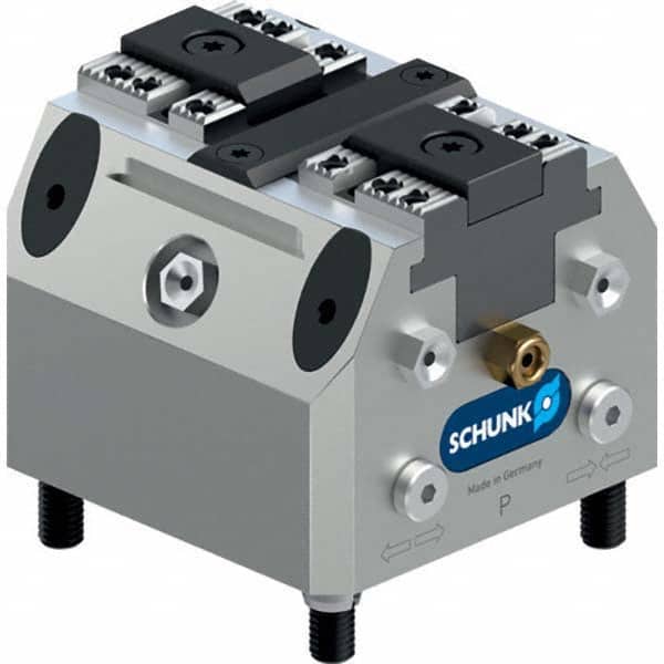 Schunk - Machine Vises Jaw Width (mm): 250.0 Throat Depth (mm): 500.0 - Industrial Tool & Supply