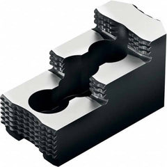 Schunk - 7" Max Chuck Diam 1/16" X 90° Serrated Hard Lathe Chuck Top Jaws - Industrial Tool & Supply