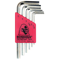 6PC HEX END L-WRENCH SET BRITEGUARD - Industrial Tool & Supply