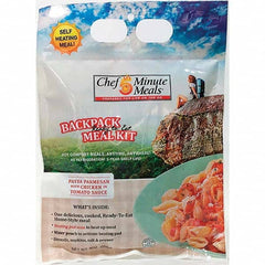Chef Minute Meals - Emergency Preparedness Supplies Type: Ready-to-Eat Chicken Parm Meal Contents/Features: Heater Pad & Activator Solution; Cutlery Kit w/Utensils, Salt & Pepper Packets; 9-oz Entr e - Industrial Tool & Supply