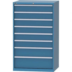 LISTA - 8 Drawer, 84 Compartment Bright Blue Steel Modular Storage Cabinet - Industrial Tool & Supply