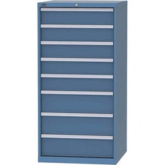 LISTA - 8 Drawer, 45 Compartment Bright Blue Steel Modular Storage Cabinet - Industrial Tool & Supply