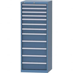 LISTA - 12 Drawer, 84 Compartment Bright Blue Steel Modular Storage Cabinet - Industrial Tool & Supply