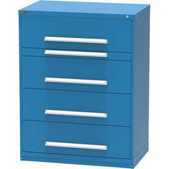 Vidmar - 4 Drawer, 45 Compartment Bright Blue Steel Modular Storage Cabinet - Industrial Tool & Supply