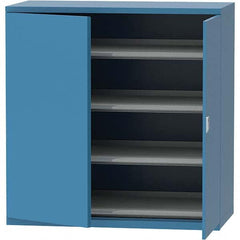 LISTA - 84 Compartment Bright Blue Steel Modular Storage Cabinet - Industrial Tool & Supply