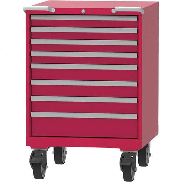 LISTA - 8 Drawer, 45 Compartment Bright Blue Steel Modular Storage Cabinet - Industrial Tool & Supply