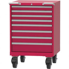 LISTA - 8 Drawer, 45 Compartment Red Steel Modular Storage Cabinet - Industrial Tool & Supply
