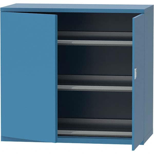 LISTA - 84 Compartment Bright Blue Steel Modular Storage Cabinet - Industrial Tool & Supply