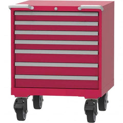 LISTA - 7 Drawer, 45 Compartment Bright Blue Steel Modular Storage Cabinet - Industrial Tool & Supply