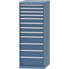 LISTA - 12 Drawer, 99 Compartment Bright Blue Steel Modular Storage Cabinet - Industrial Tool & Supply