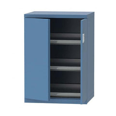 LISTA - 7 Drawer, 124 Compartment Bright Blue Steel Modular Storage Cabinet - Industrial Tool & Supply