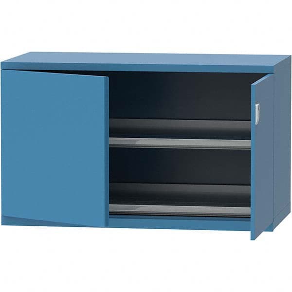 LISTA - 84 Compartment Bright Blue Steel Modular Storage Cabinet - Industrial Tool & Supply