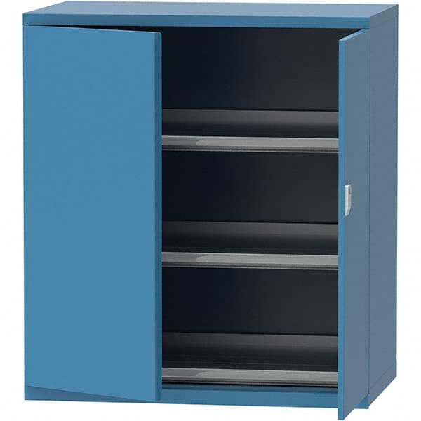 LISTA - 99 Compartment Bright Blue Steel Modular Storage Cabinet - Industrial Tool & Supply