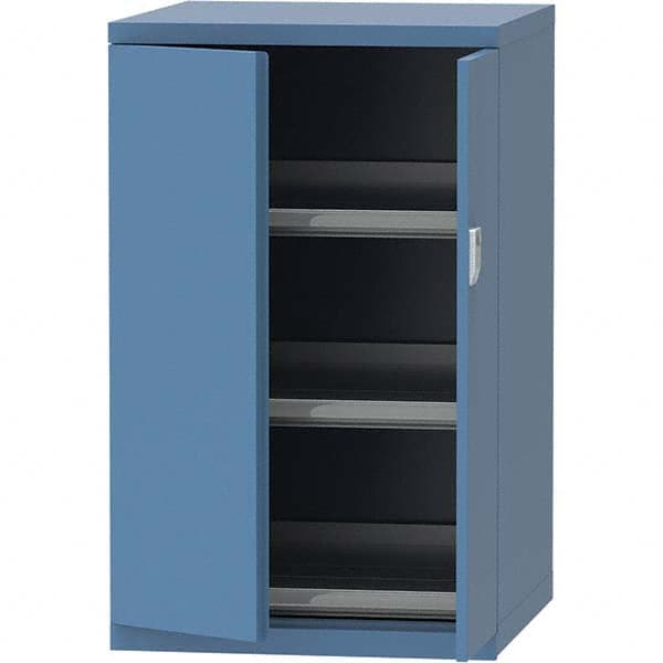 LISTA - 45 Compartment Bright Blue Steel Modular Storage Cabinet - Industrial Tool & Supply