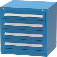 Vidmar - 4 Drawer, 344 Compartment Bright Blue Steel Modular Storage Cabinet - Industrial Tool & Supply